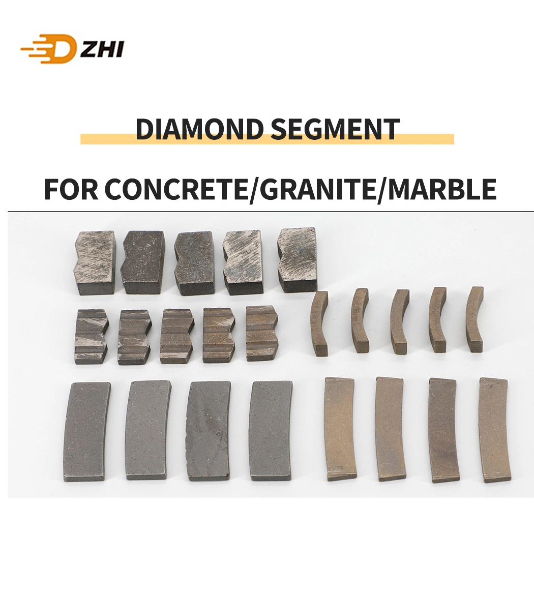 Long Lifespan Diamond Saw Blade Wall Saw Hole Saw Core Drill Bit Segments for Hard Granite