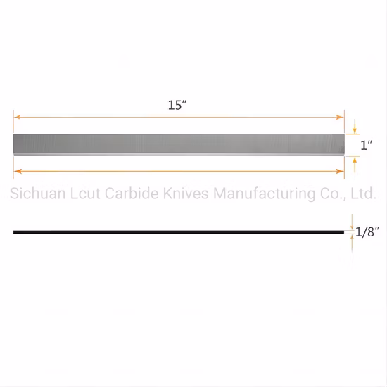 Lama da taglio per piallatrice in carburo di tungsteno per la lavorazione del legno