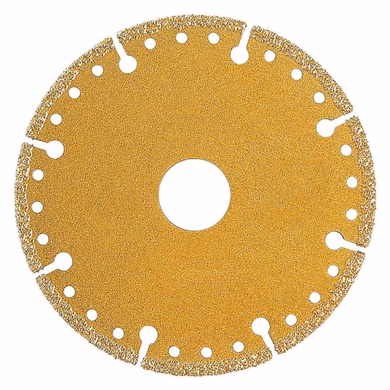 Taglio con disco da taglio in metallo diamantato brasato sotto vuoto da 5′′ 125mm